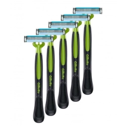 Gillette Blue3 Sensitive Jednorazowe maszynki do golenia, 5 sztuk